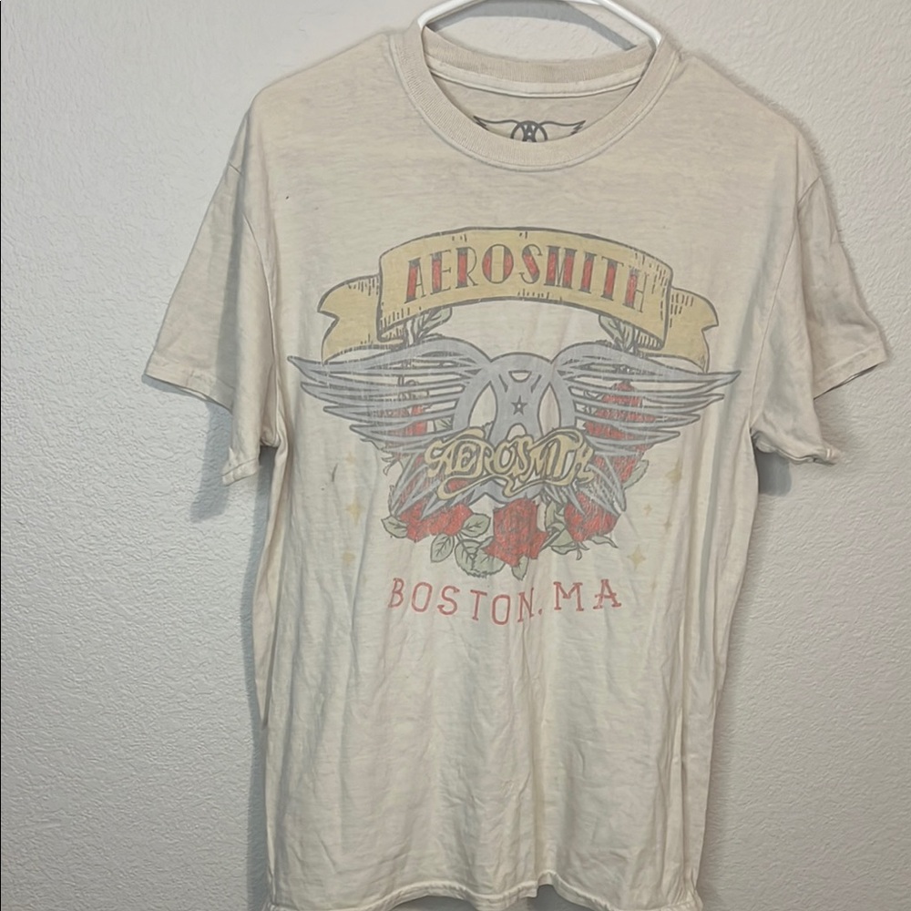 Aerosmith Graphic Tee - Cream
